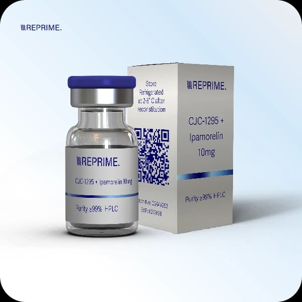 CJC-1295 + Ipamorelin — Blended GHRH / GHRP pair — research-grade peptide, HPLC verified
