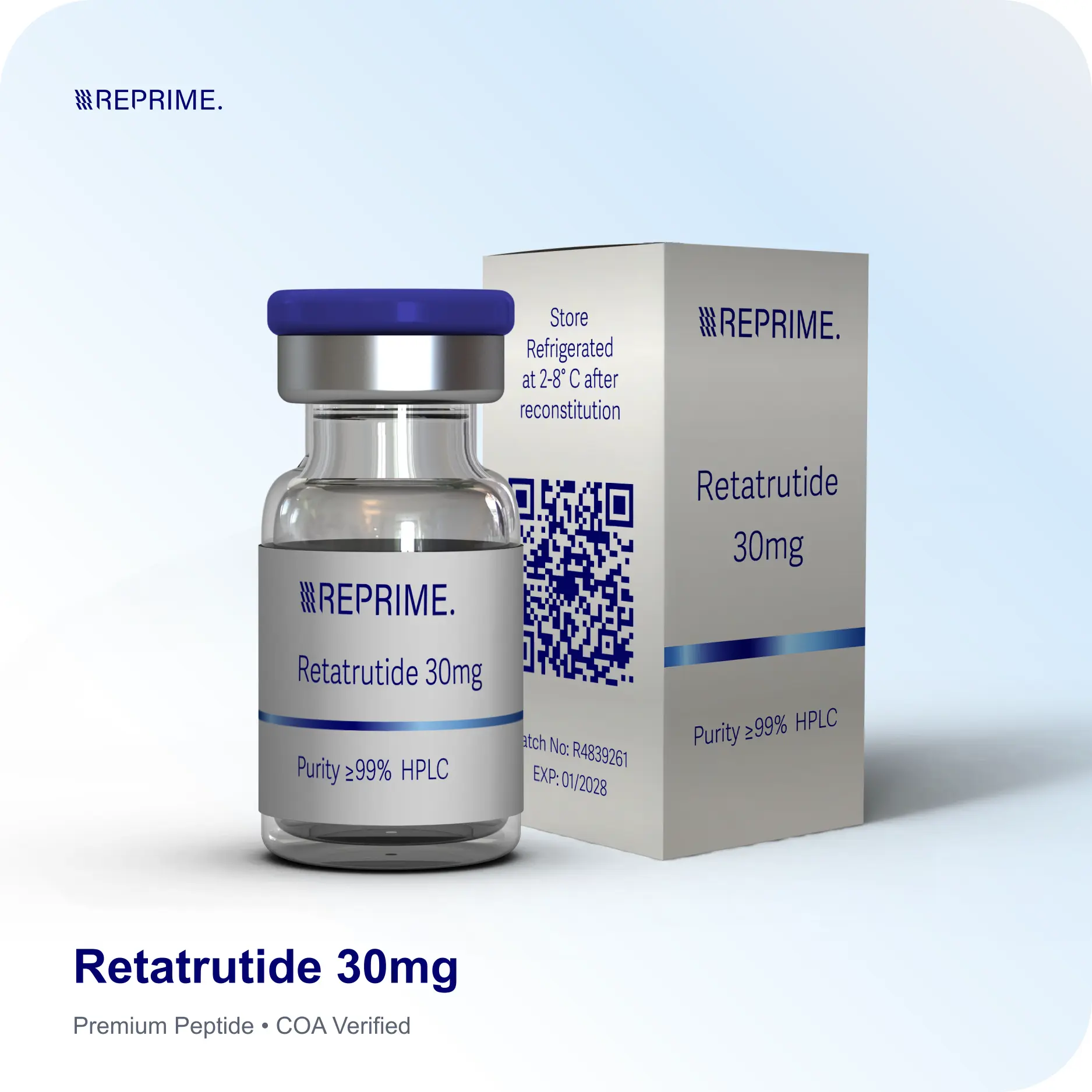 Retatrutide — Triple-agonist research peptide — research-grade peptide, HPLC verified
